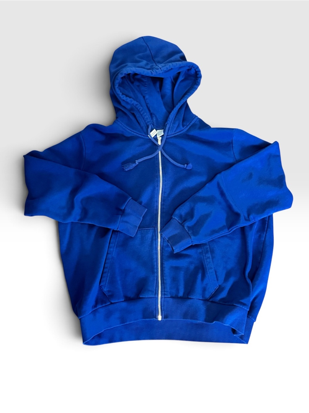 H&M Divided Basic Royal Blue Zip-Up Hoodie Rare find Y2K inspired